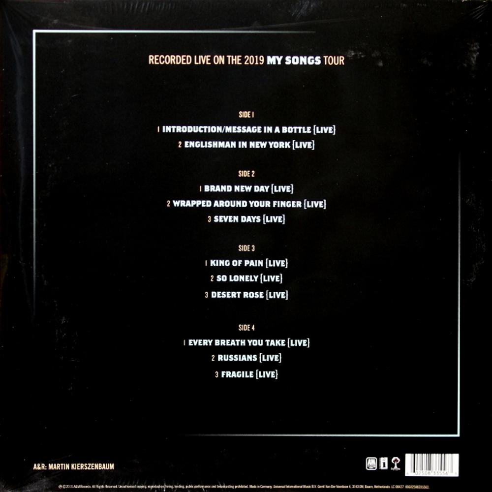 Sting / My Songs Live (2LP)