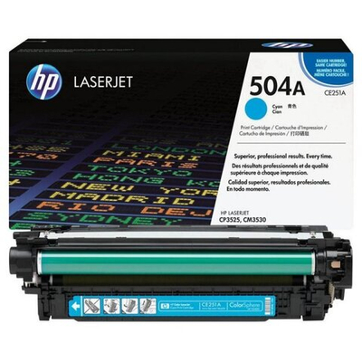 Картридж HP 504A (CE251A) для CM3530/CP3520/CP3525 голубой (7K)