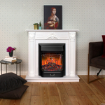 Каминокомплект Real Flame Stefania WT-F614 с очагом Majestic Lux Black (без пульта)