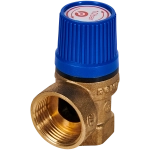 Клапан предохранительный ROMMER - 1/2", сброс 3/4" (ВР/ВР, Tmax 110°C, 10 бар)