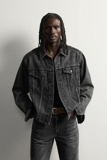 ZARA ДЖИНСОВАЯ КУРТКА TRUCKER 2026 TANAKA NY TYO LTD.©, УГОЛЬНЫЙ