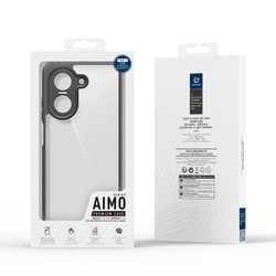 Чехол усиленный прозрачный с черными рамками для Xiaomi Redmi A7 Pro 4G и Poco C81x, серия Aimo Series Case от Dux Ducis