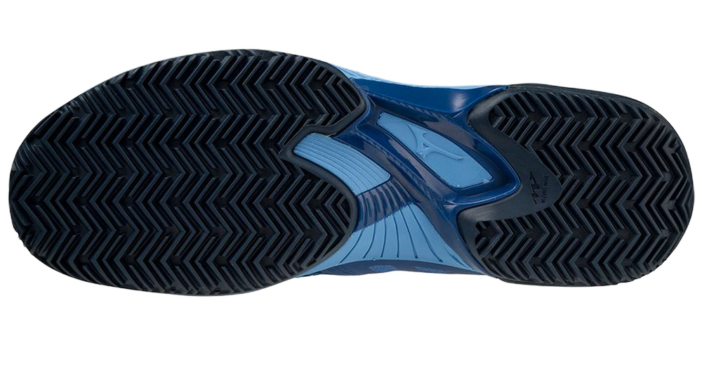 Мужские кроссовки теннисные Mizuno Wave Exceed Tour 5 CC - true blue/white/dress blue