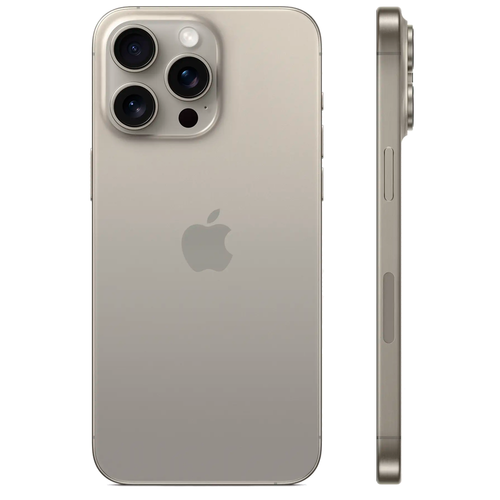 Смартфон Apple iPhone 15 Pro Max 512GB Dual Sim, Natural Titanium (Серый)