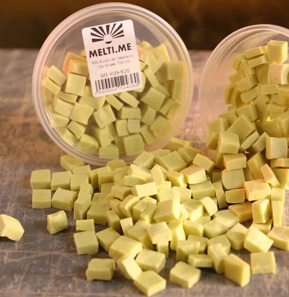 Желтый Неон колотая смальта MELTI