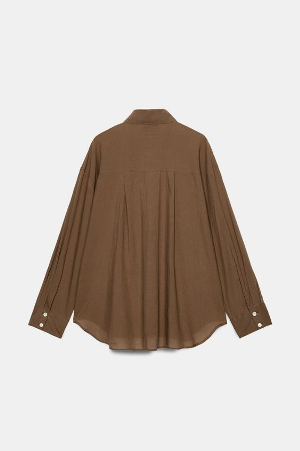 ХЛОПЧАТОБУМАЖНАЯ РУБАШКА ОВЕРСАЙЗ - ZARA