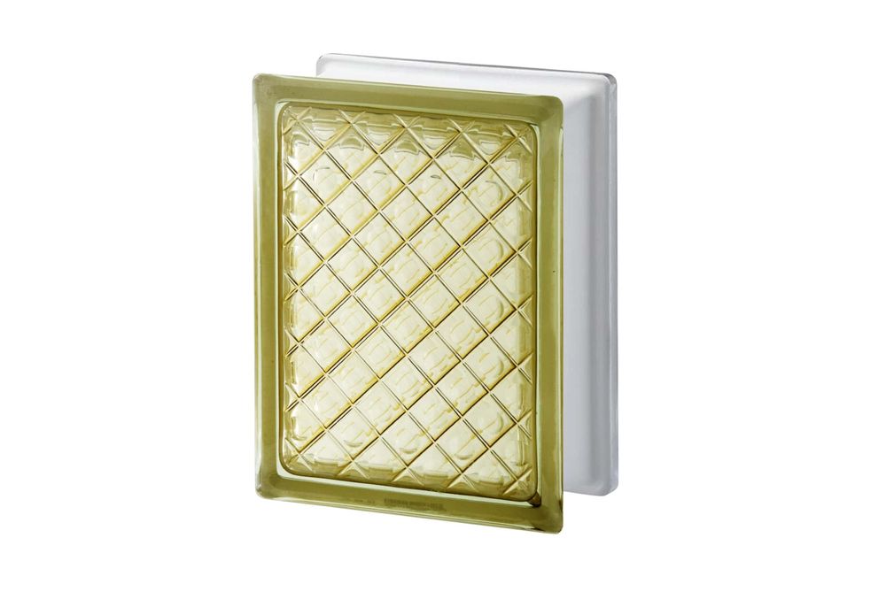 Стеклоблок Диамонд коричневый Vitrablok 14,6x19,7x8 см