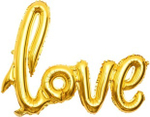 К Фигура Надпись "Love" Золото  22''/56 см.