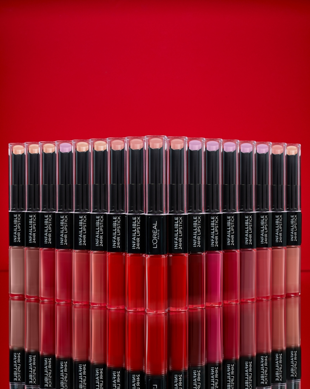 L’Oreal Paris Infallible 24H - Долговременная помада и блеск для губ 2 в 1 оттенок 213 Toujours Teaberry, 5 g