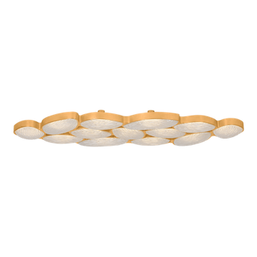 Corbett Kitz Island Light, 74 cm, Vintage Gold Leaf