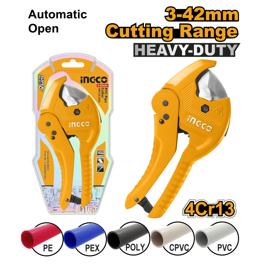Ножницы для резки ПВХ труб INGCO HPC0442 INDUSTRIAL 3-42 мм Ножницы для резки ПВХ труб INGCO HPC0442 INDUSTRIAL 3-42 мм