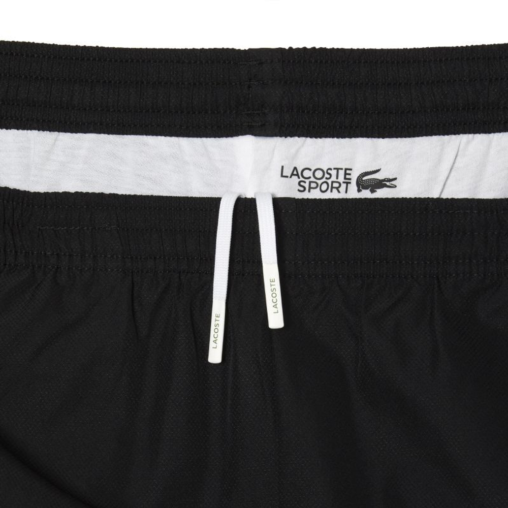 Мужские теннисные штаны Lacoste Sport Lightweight Sweatpants - черный