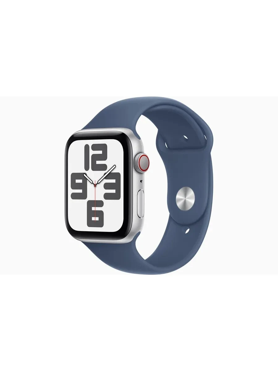 Умные часы Apple Watch SE 2 (2024) 44mm Silver Aluminium Case with Denim Sport Band M/L — фото 1