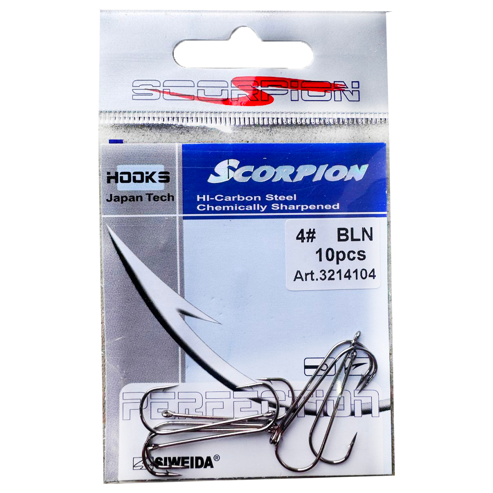 Крючки Scorpion №4, (уп/10шт)