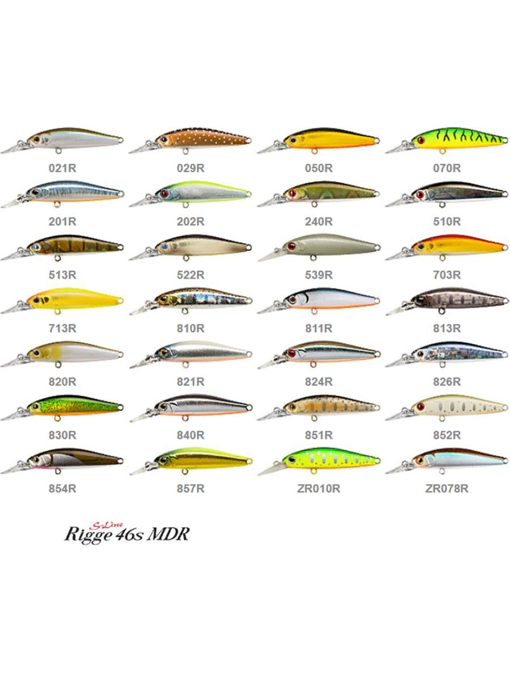 Воблер для рыбалки ZIPBAITS Rigge S-Line ZB-R-46MDR, 46мм, 3гр., заглубление 0.3-0.8м., цвет 539R, тонущий