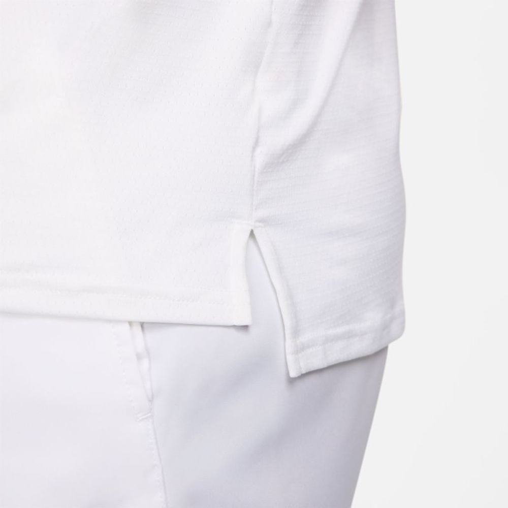 Мужское теннисное поло Nike Court Dri-Fit Advantage Polo - white/lt lemon twist/black/black