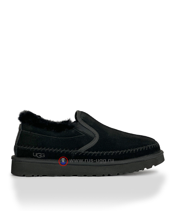 MEN'S STITCH SLIPPER - Black