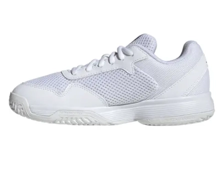 Детские теннисные кроссовки Adidas Courtflash K - cloud white/core black/cloud white