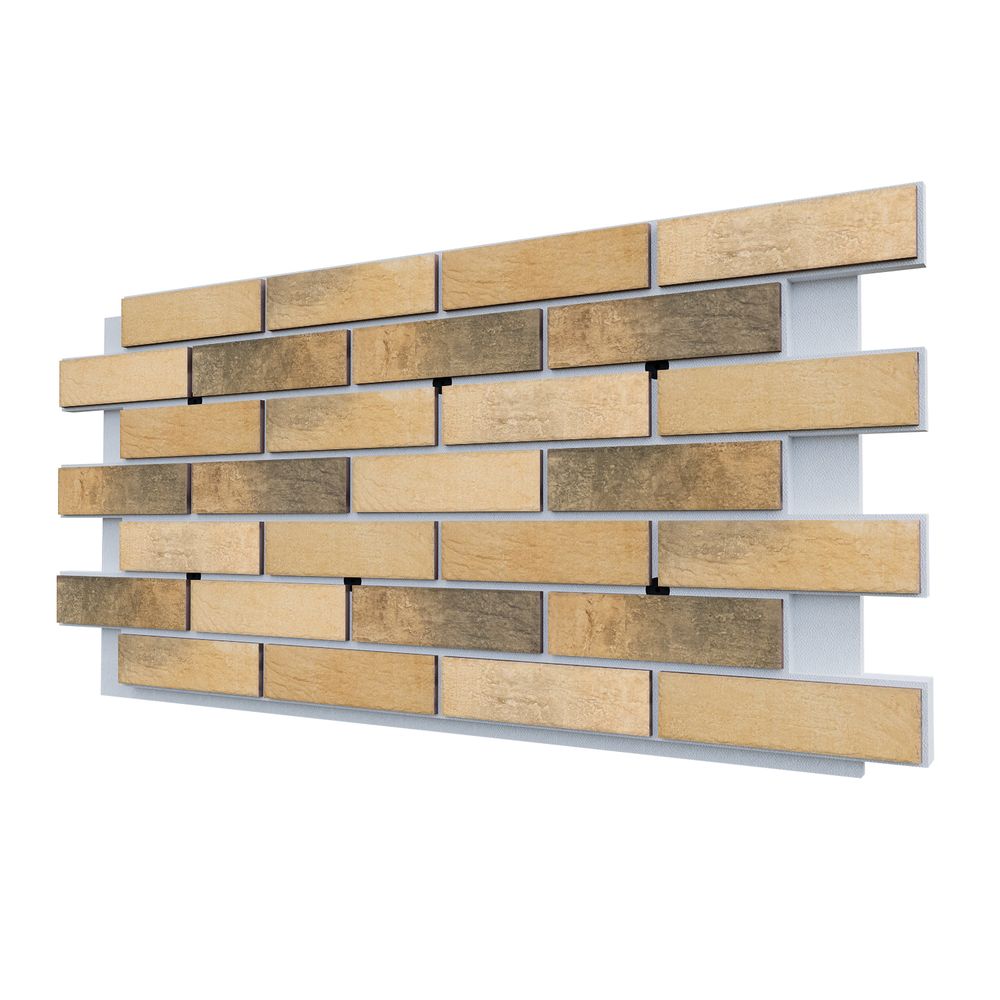Клинкерная фасадная термопанель ППС25 Cerrad Loft Brick Masala 1150x540
