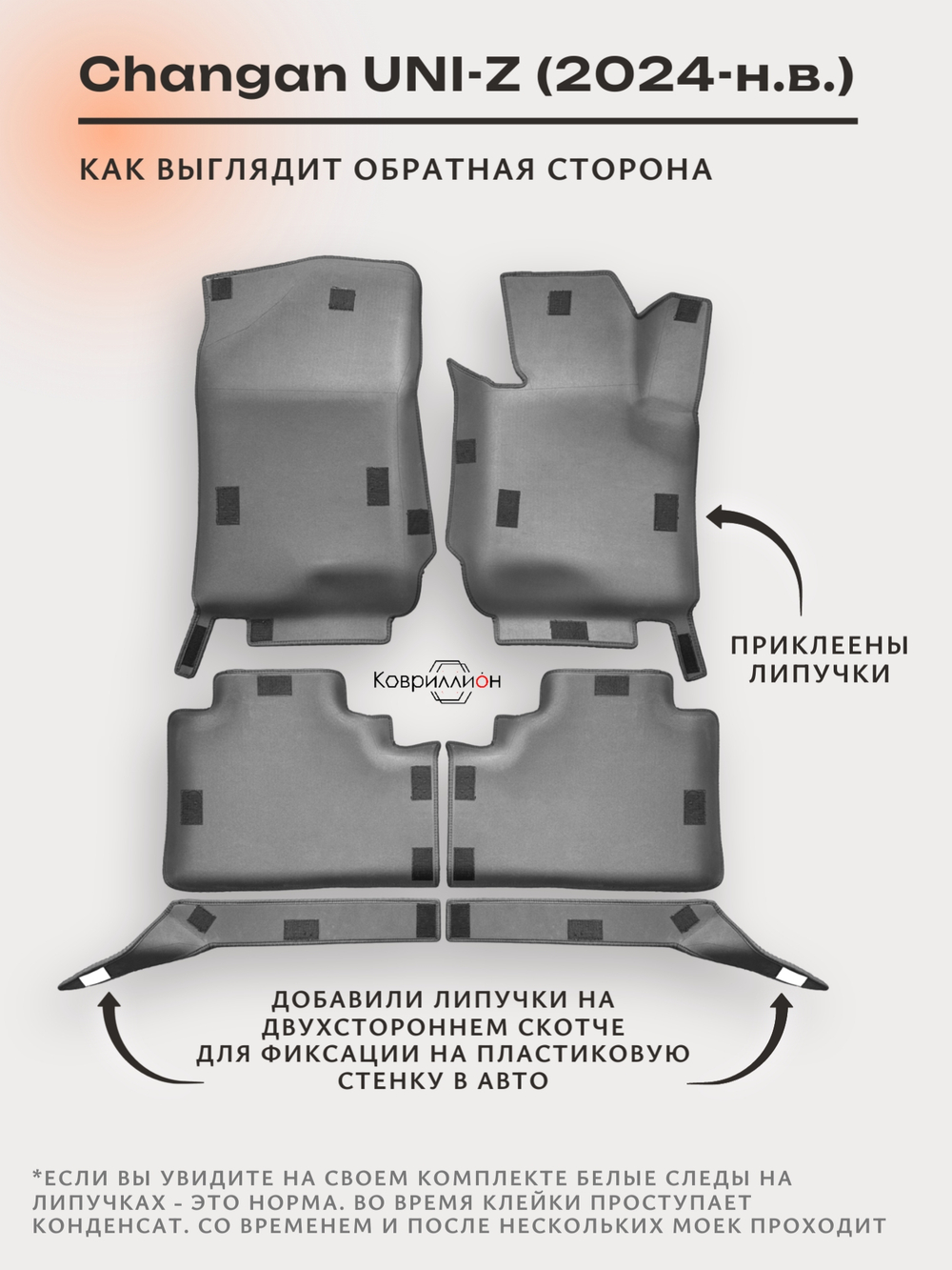 Автомобильные коврики ЭВА с бортами для Changan UNI-Z (24-н.в.)