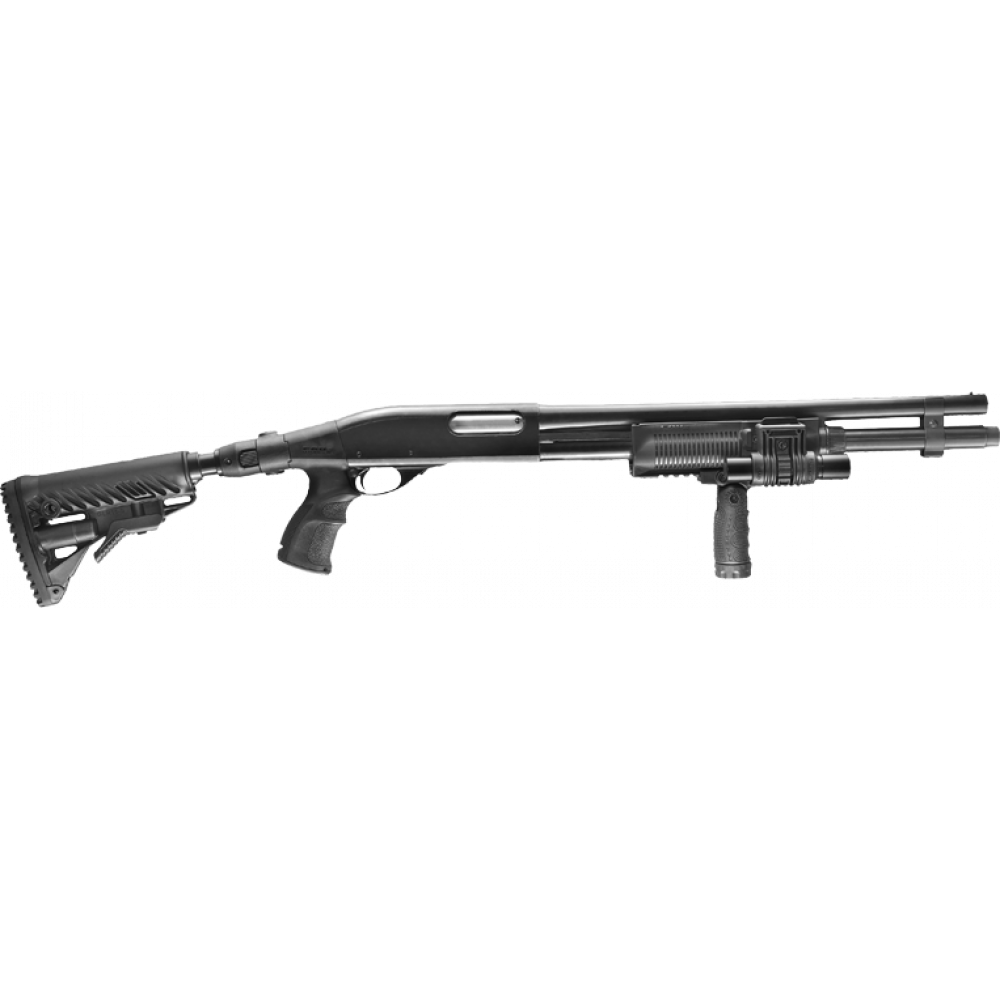 Телескопический складной приклад с амортизатором AGRF 870 FK SB на Remington 870, зеленый, FAB Defense