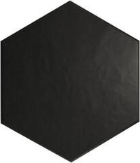 Equipe Hexatile Negro Mate 17.5x20