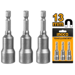 Набор магнитных торцевых головок INGCO AMN1331 1/4" 13х65 мм 3 шт.