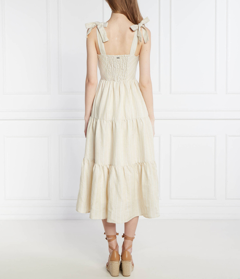 Льняное платье EMEREAL Pepe Jeans London - экрю(PL953473)