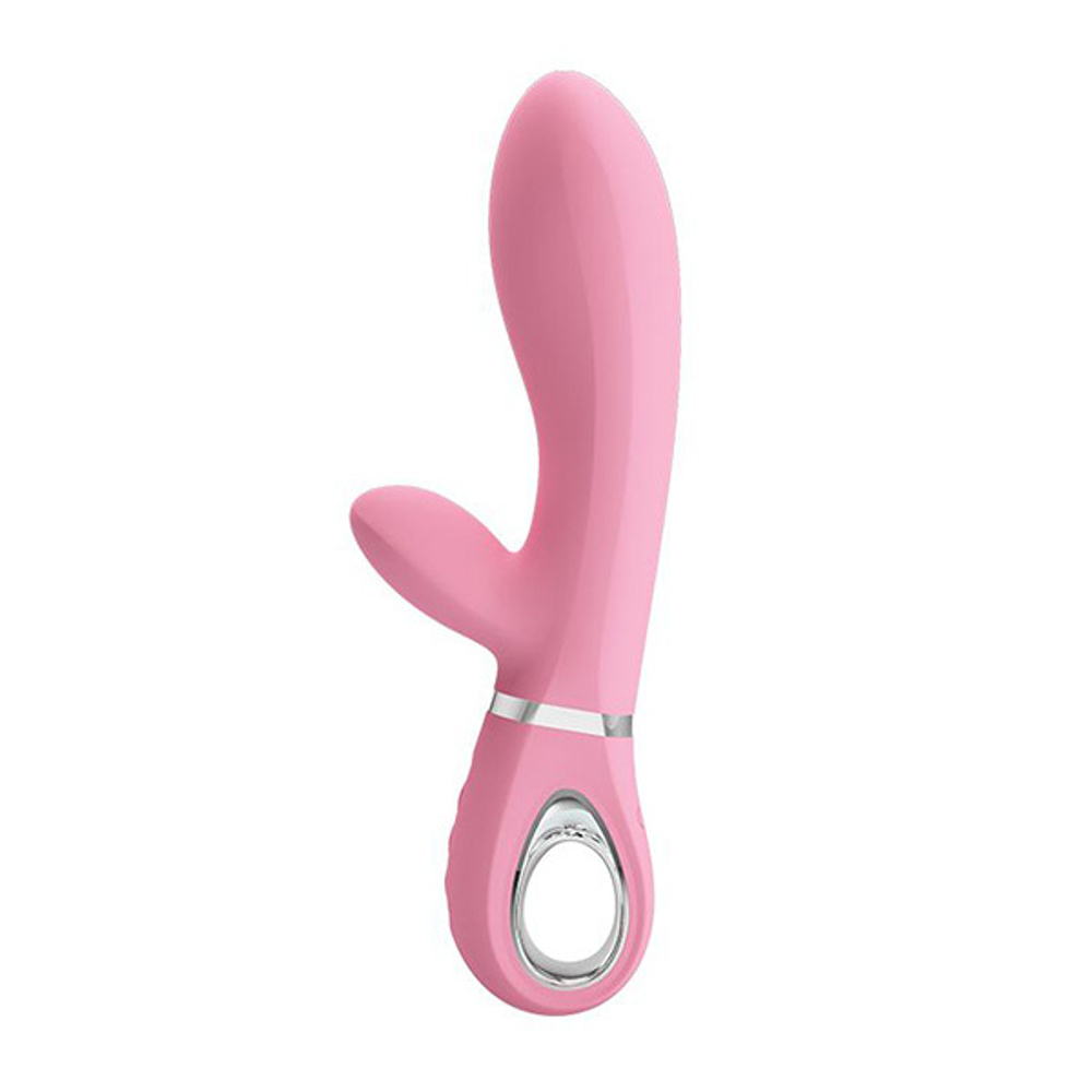 Нежно-розовый вибростимулятор-кролик 20,5см Baile Pretty Love Thomas BI-014621-1