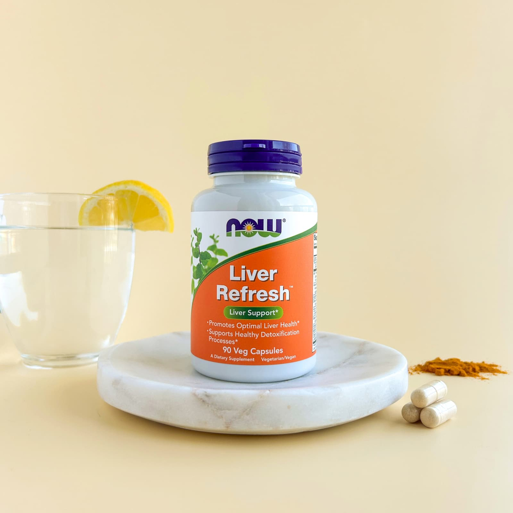 NOW Foods, Liver Refresh™, добавка для здоровья печени, 90 растительных капсул