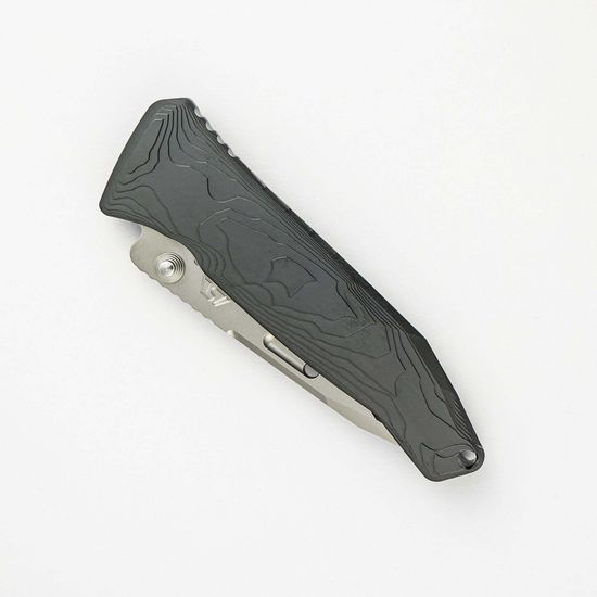 Премиальный японский нож Rockstead SAI-ZDP (BK) 67 HRC - рукоять фрез. титан, сталь ZDP-189