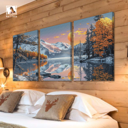 Картина karTTina "Золотой рассвет", 150 см х 70 см