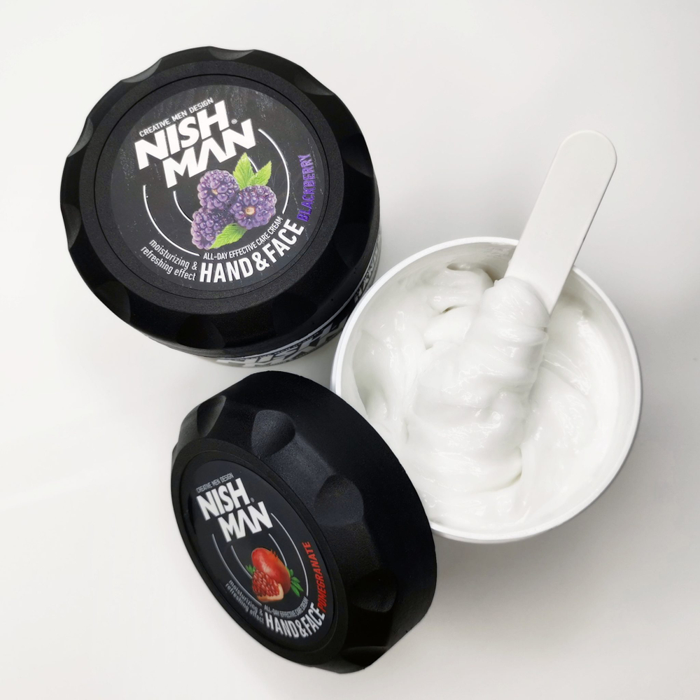 Nishman Hand & Face Care Cream Blackberry - Крем для рук и лица Ежевика 300 мл