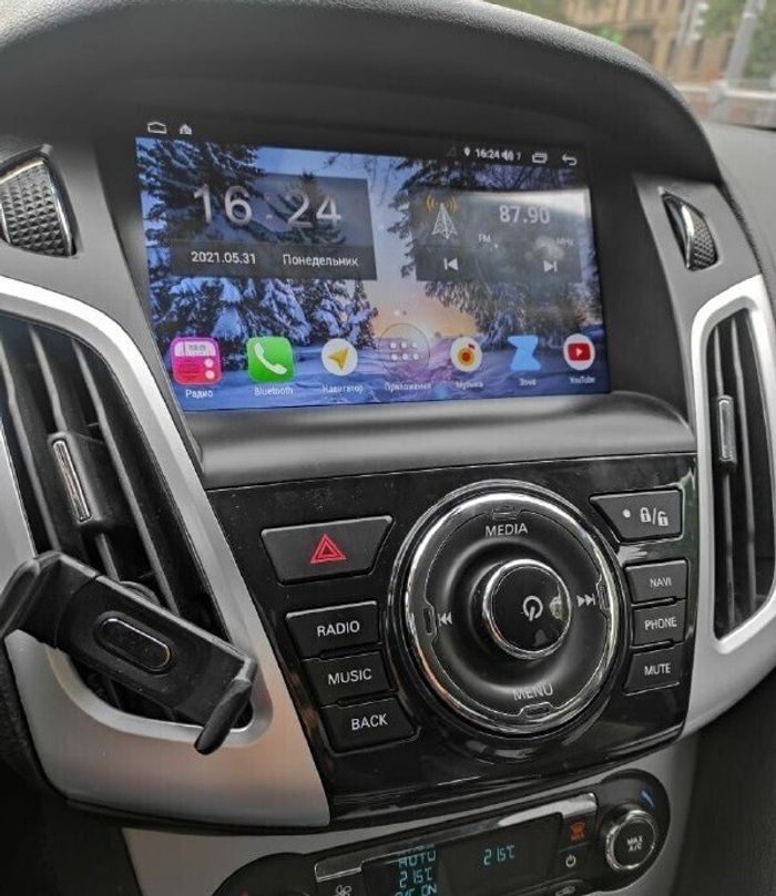 Магнитола для Ford Focus 3 2011-2019 (рамка тип 2) - Teyes CC4L-DTS монитор 9" IPS, Android 14, Быстрая, Snapdragon 662, CarPlay, 4G SIM-слот