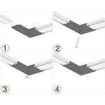 RL 06102 corner connector BK Reluce