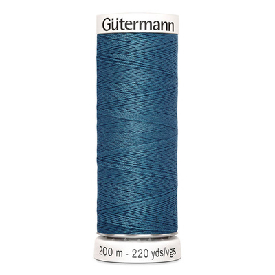 01 Нить Sew-All 100/200 м для всех материалов, 100% полиэстер Gutermann 748277 (903 серо-бирюзовый)