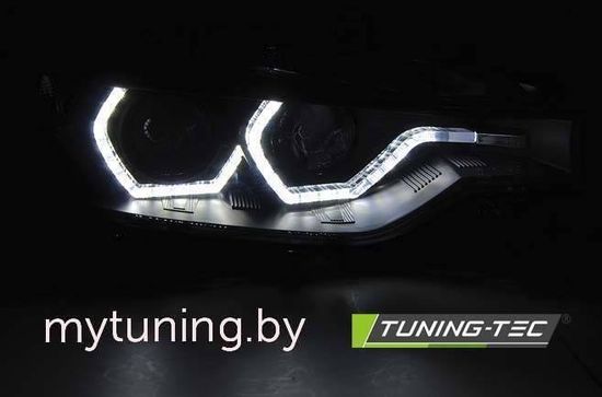 Фары передние ANGEL EYES LED BLACK DRL для BMW 3 F30 F31