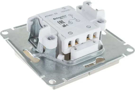 Выключатель Systeme Electric ATLASDESIGN 2-клавишный с индикатором шампань 38165