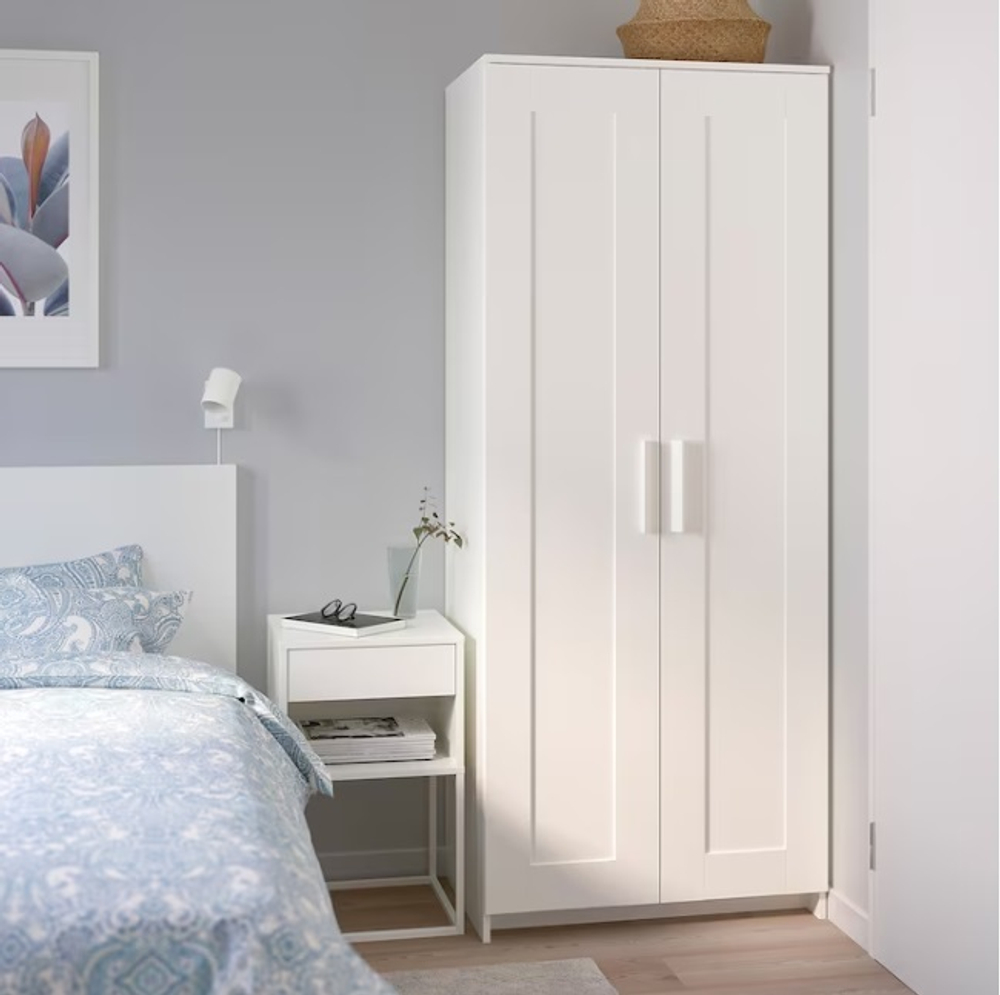 Шкаф 2-дверный Ikea Brimnes, белый