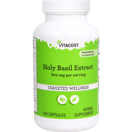 Vitacost, экстракт базилика священного, 180 капсул (400 мг в 1 капсуле)