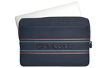 COACH Leather Clutch Laptop Bag Large Men"s Dark Blue