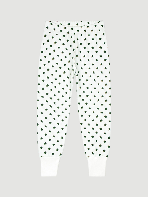 Пижама Mjölk Green Stars, на манжетах
