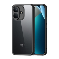 Чехол усиленный прозрачный с черными рамками для Xiaomi Redmi Note 17 Pro 5G, серия Aimo Series Case от Dux Ducis