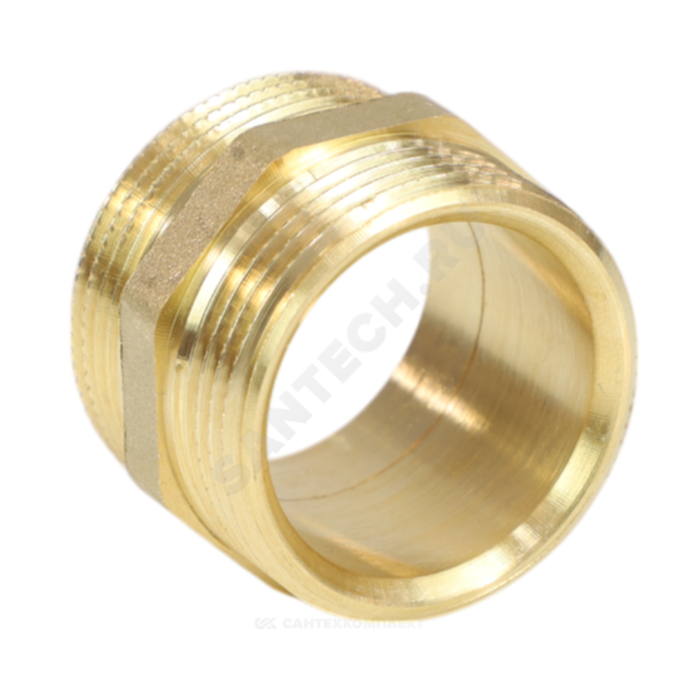 Ниппель латунь Ду 40 (1 1/2") НР LD LD.65.501.40