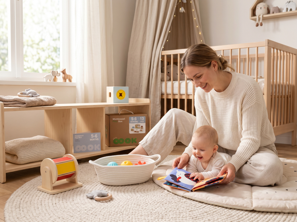 Монтессори Play Box для малышей (5-6 мес.)