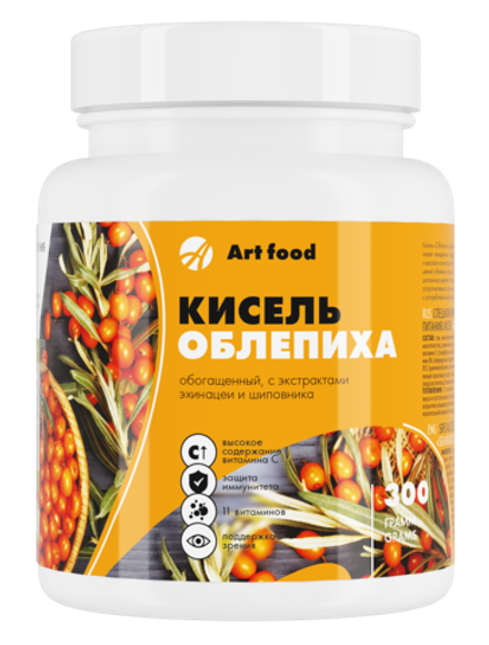 Кисель "Облепиха, с экстрак.эхинацеи и шиповника"Frutto, 300 г Обогащен экстрактами эхинацеи и шиповника. Укрепление иммунитета