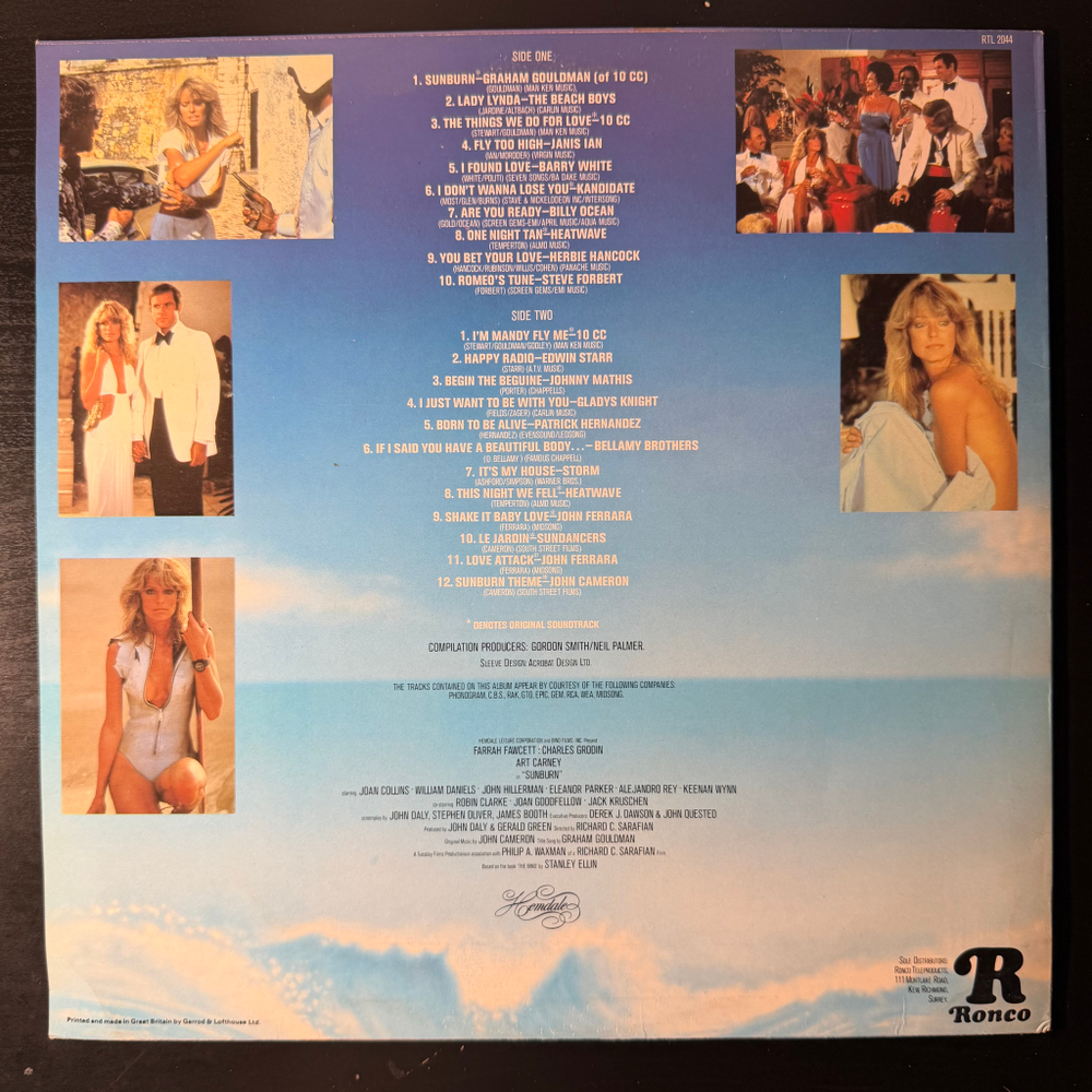 Sunburn - 22 'Blazing' Disco Hits Including The Original Soundtrack (Англия 1980г.)
