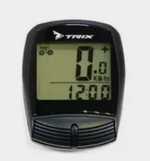 Велокомпьютер TRIX 18 беспроводной, 18 функций, с подсветкой экрана, черный
