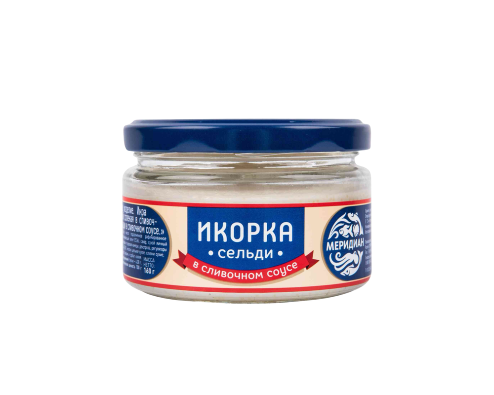 Икорка Меридиан С в сливочном соусе стекл. 160гр