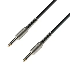 Adam Hall K3IPP0900S - кабель инструментальный с защитой от залома, TRS (jack) 6,3 mm mono - TRS (ja